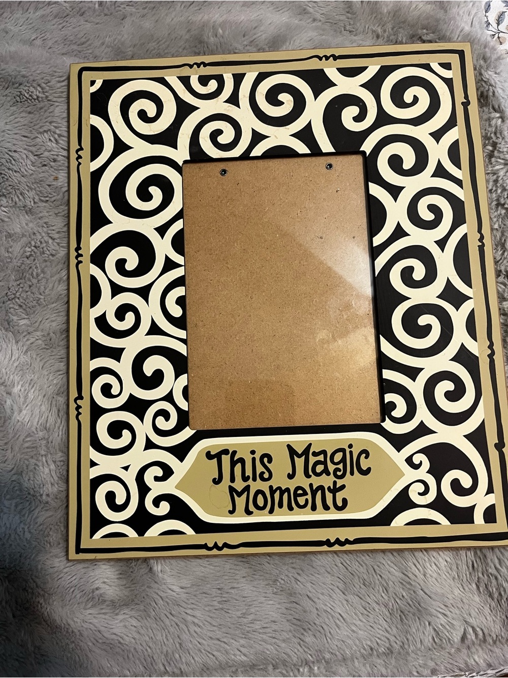 This Magic Moment Decorative Photo Frame - Black & Cream
